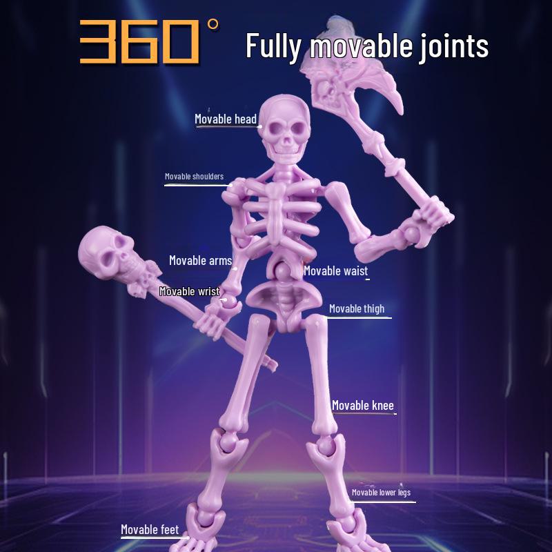 3D Movable Skeleton Model: Educational Assembly Toy for Kids