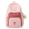 Schoolbag Korean version of large-capacity middle and high school student schoolbag girl backpack daily commute versatile contrasting color backpack