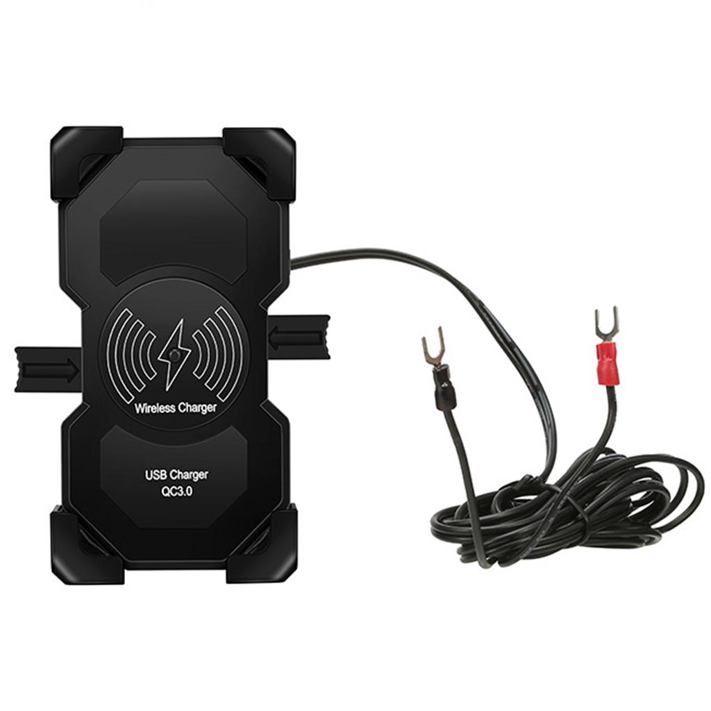 Universal QC3.0 USB Car Charger for Cellphone 15W Wireless Charging Station Dock