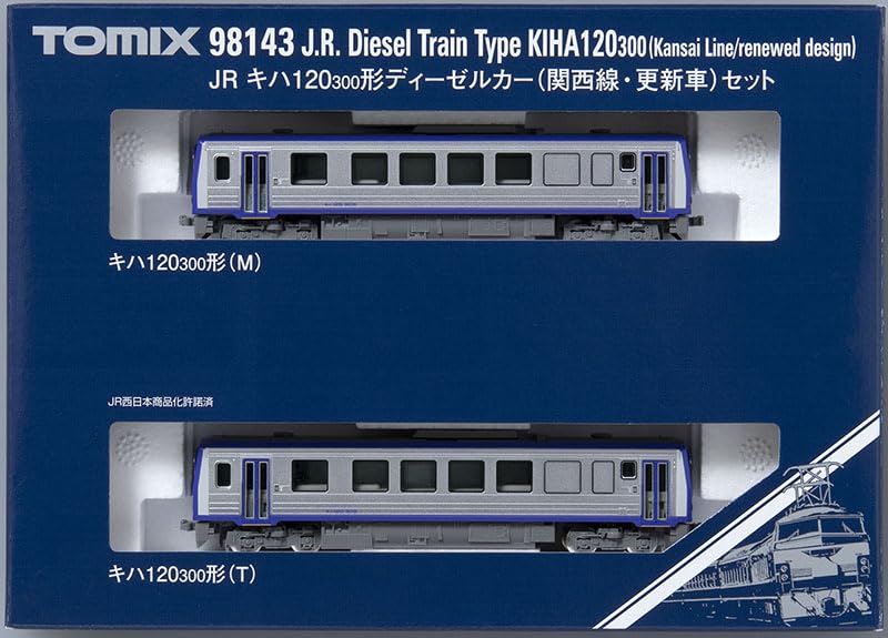 TOMYTEC TOMIX N Gauge JR Kiha 120 300 Series Kansai Diesel Car Model Train 98143 Line/Renewal Set,