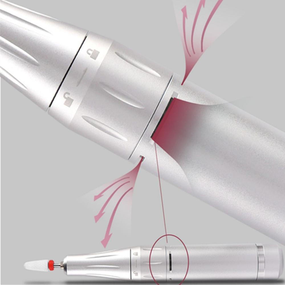 35000 U/min Wiederaufladbare Elektrische Nagelfeile Maschine Tragbares Maniküre Pediküre Set