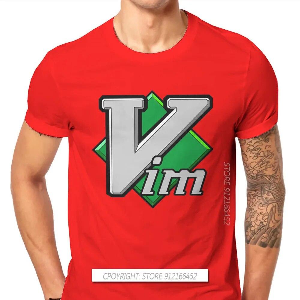 Operační systém Linux Tričko Tux Penguin Fabric VIM Elegantní tričko Oversex Unisex oblečení Tištěný Velký výprodej