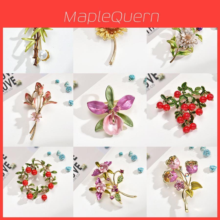 Fashion Floral Brooch Pin Alloy Animal Design For Women Office Wear