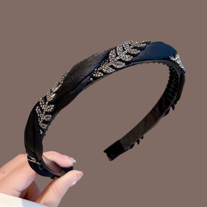 

Женские плетеные атласные повязки для волос Романтические женские тканевые украшения для волос Фасинатор Головной убор