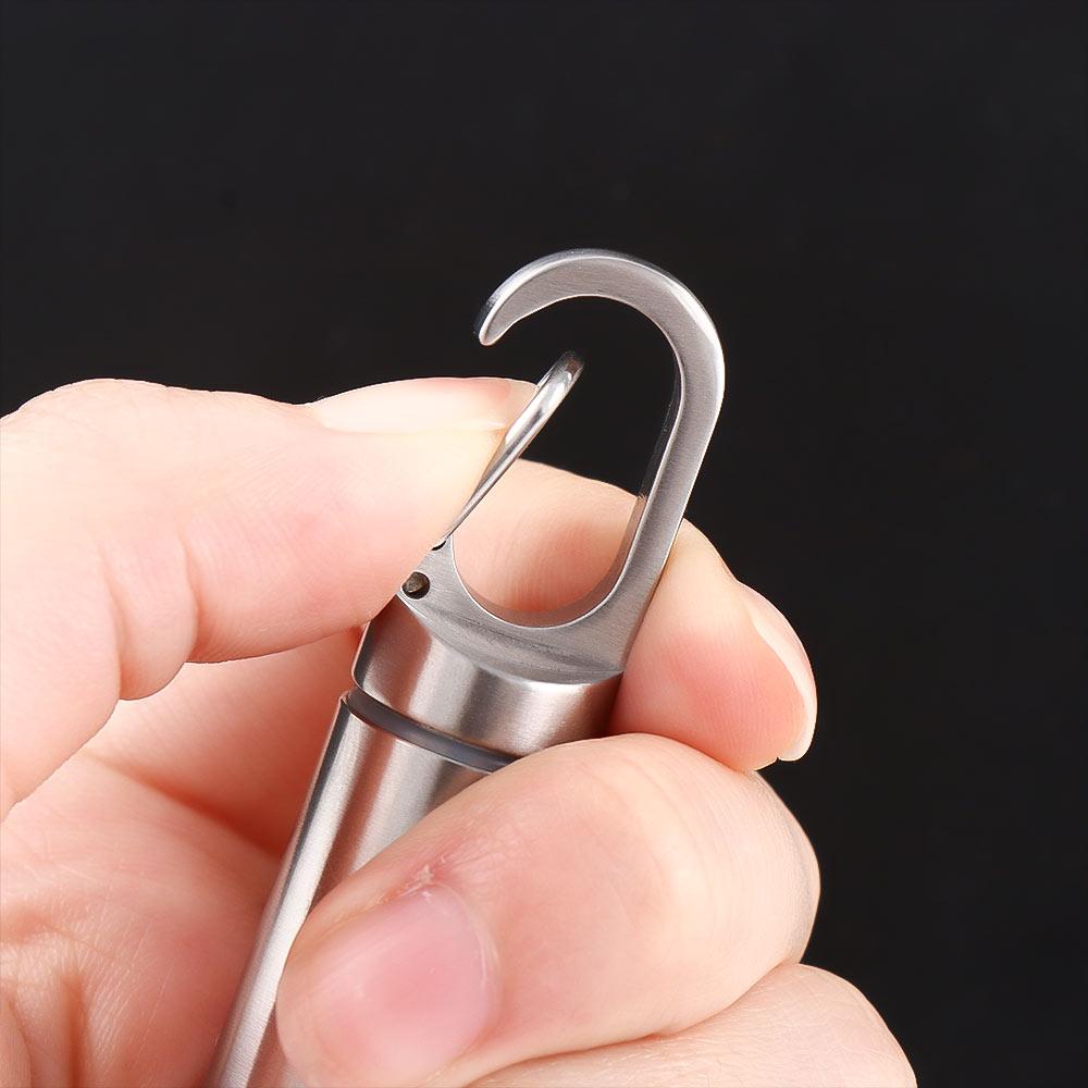 Tablet Container Key Ring Waterproof Pill Box Granule Storage Box Pill Organizer Travel Pill Case