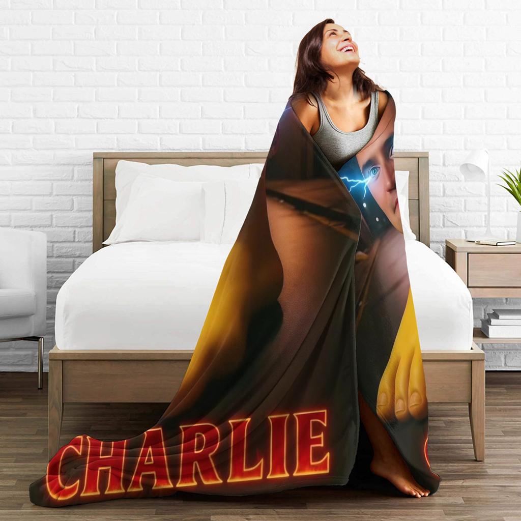 Charlie Kirk Creative Meme Funny Blanket Cover Kirkification Plush Throw Blankets Bedroom Sofa Decoration Lightweight Bedspread