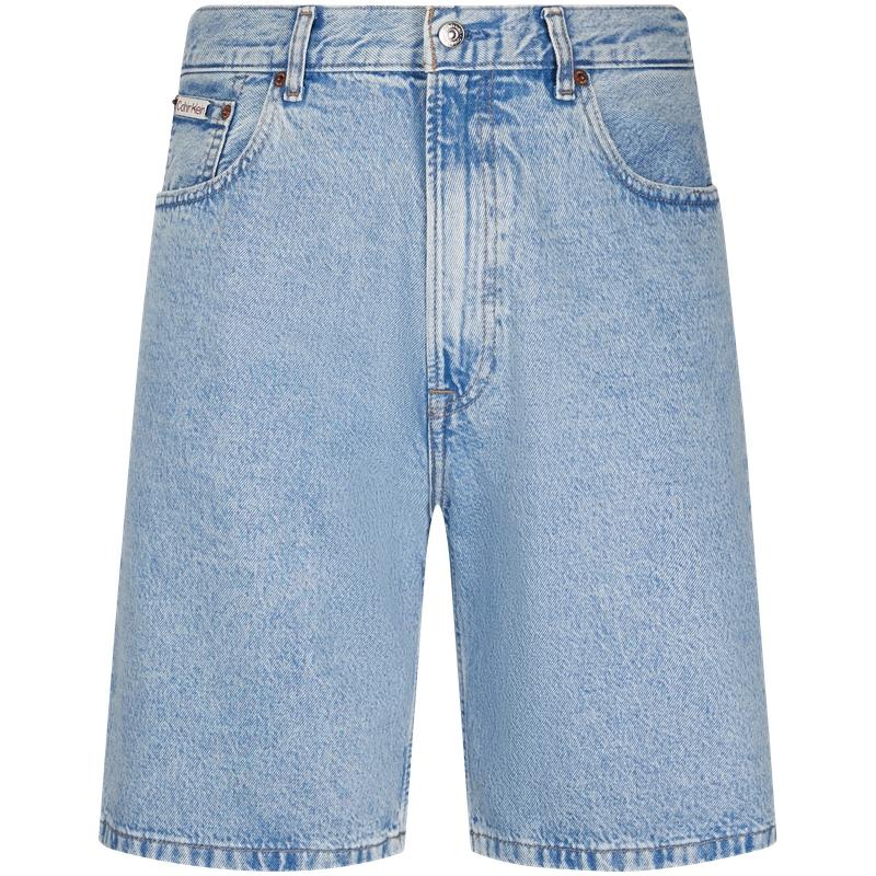 Calvin Klein Denim Shorts Men's Denim Light Blue 4RB930G
