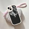 Capa de Celular M-MARCELO B-BURLON Para IPhone 16 15 14 13 12 11 Pro Max Plus Couro Capa Macia