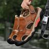 Summer Men's Sandals Breathable Genuine Leather Outdoor Sandals Casual Beach Sandals