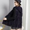 Kapuzenweste Reißverschluss Strickjacke Damen Herbst- und Wintermode Weste