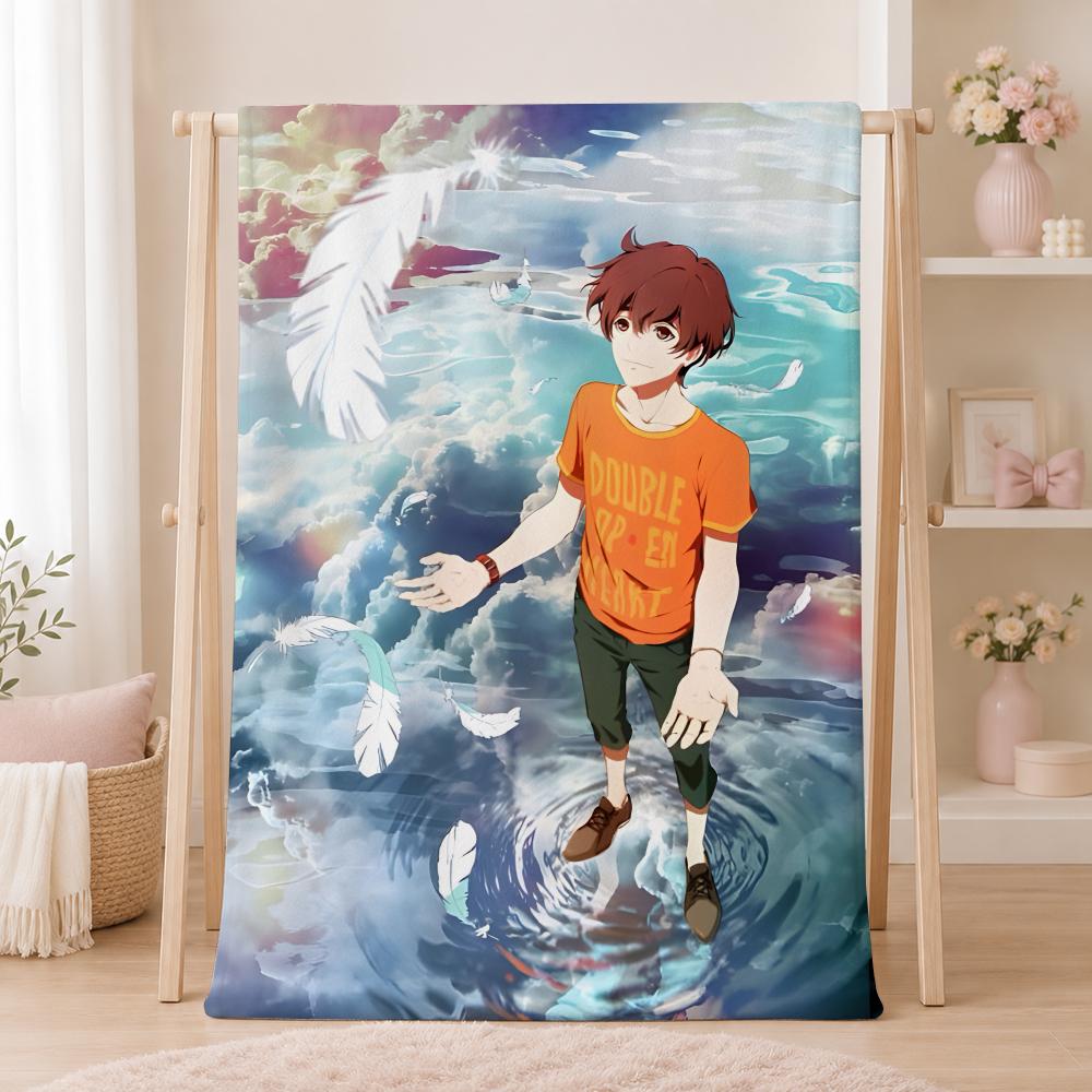 Popular Anime Z-Zankyou No TerrorS Throw Summer Flannel Throw Blanket Soft Antistatic Washable KidFriendly Couch Bed