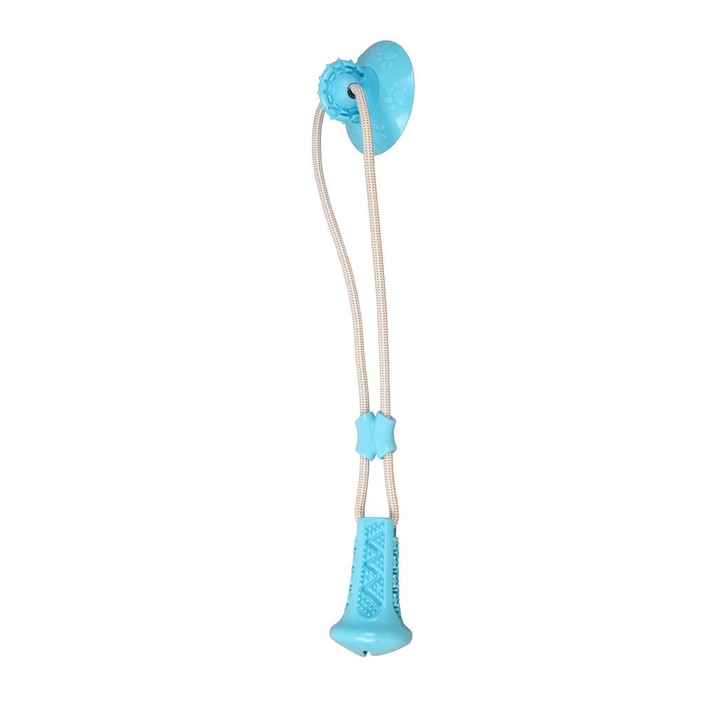 Interactive Suction Cup Dog Toy: Chew, Teethe, Dispense Treats, Relieve Boredom, Self-Entertain, for Medium Dogs