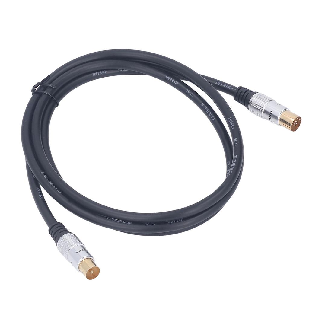 Coaxial Cable 5ft Triple Shielded 9.5mm Male to Female RG59U Coax TV Cable for Satellite Receivers