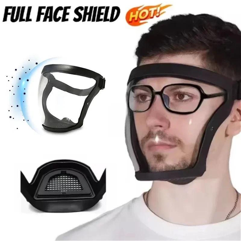 Work Protection Mask Transparent Facial Protector Face FaceMask Protective Outdoor Heating Home Kitchen Tools Full Face Mask