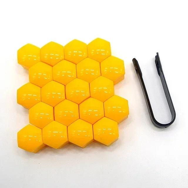 20Pcs 17/19/21mm Car Wheel Nut Caps Protection Covers Caps Anti-Rust Auto Hub Screw Cover Car Tyre Nut Bolt Exterior Decoration