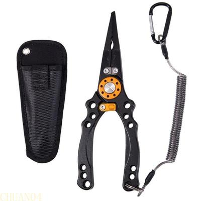 A1A2 Portable Small Fishing Pliers Scissors Cutting Fish Line Tongs Aluminum Alloy Hook Remover Fish Line Cutter Easy To Use