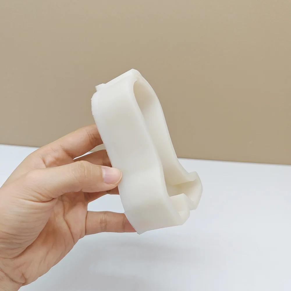 DIY 2D Cowboy Boot Shaped Candle Silicone Mold Carved Pattern Shoes Resin Gypsum Mold Christmas Decoration Gift