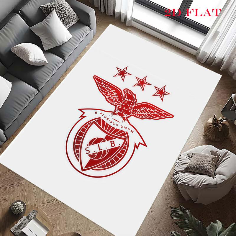 Kober s logem Benfica pro obývací pokoj, ložnici, domov, dekoraci pohovky, protiskluzová podložka pro hraní dětí