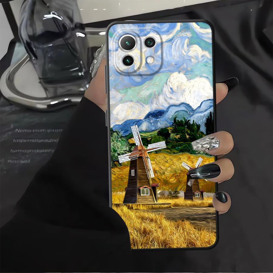 Funda Phone Cover Case for Xiaomi Mi 10T 11T 13 Lite 12X 11 12 14 12T Pro Creative Oil Painting Scenery