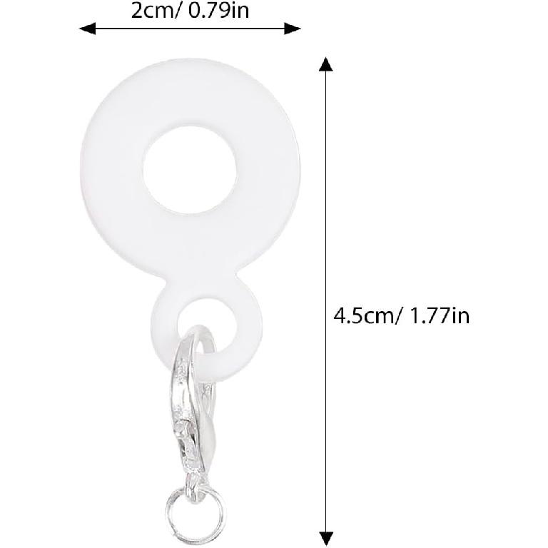 PRETYZOOM 20pcs Straw Charm Adapters, Silicone Dangle Hanging Charm, Compatible Ornament Adapters for Straw Cups, Tumblers