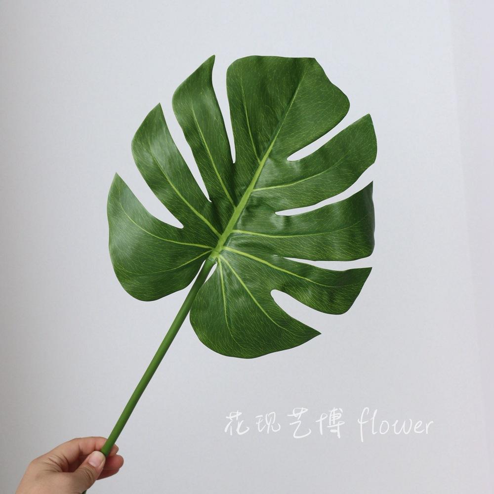 Glue Feel Turtle Leaf Simulation Plastic Leaf Home Decoration Plastic Flower Fake Plant Simulation Green Plant