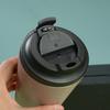 12Oz Stainless Steel Coffee Cup Thermos Cup Clamshell With Scale Inside, Simple And Portable Double-Layer Office Cup