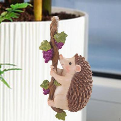 Flower Pot Hugger Ornament Home Decor Resin Terrarium Micro Landscape Figurine Vase for