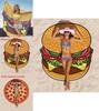 Hamburgers Donuts Pizza Design Strandlaken Voor Kinderen En Volwassenen Met Polyester Stof Voor Zwembad En Strand Gebruik