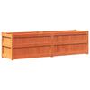 Plant Box Wax Brown 180 x 50 x 50 cm Solid Pine Wood