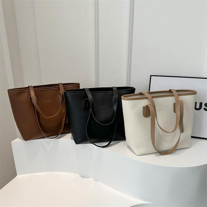 Stylish And Spacious Pu Tote Bag For Women In Casual Street Style With Trendy Colors