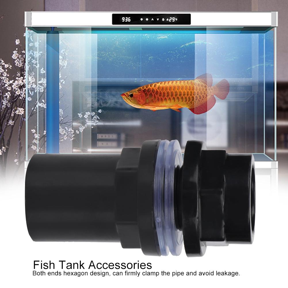 5Pcs Set PVC Aquarium Water Pipe Joint Straight Tube Connector  Fish Tank Accessories