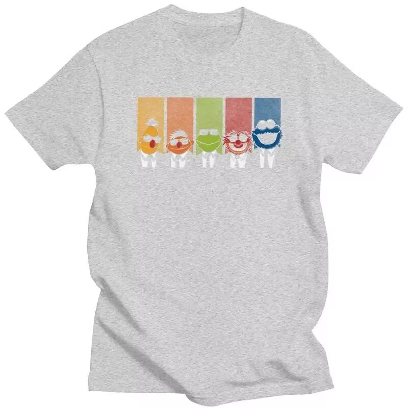 Reservoir Muppets T-shirt Erkek Kısa Kollu 2026 Yeni Yazlık Tişört Şık Anime Çizgi Film Tişört Dar Kesim Saf Pamuklu Tişörtler