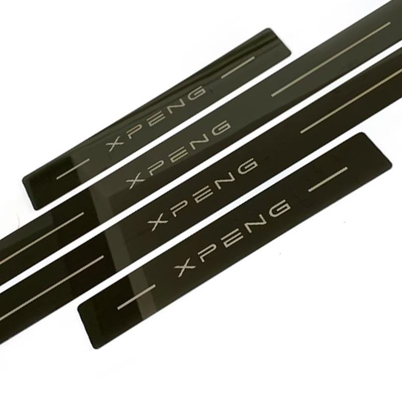 For Xpeng G9 Car Door Sill Protector Scuff Plate Accessories Pedal Styling Stickers Auto Threshold Cover Parts  2024