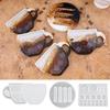 Coffee Lemon Slices Mold Silicone Cup Coaster Tray Epoxy Resin Casting Mold