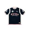 X Evisu Collaboration SS26 Retro Sports Half High Neck Half Zip Short Sleeve Knit Top Unisex Tops PAL-SS26-045