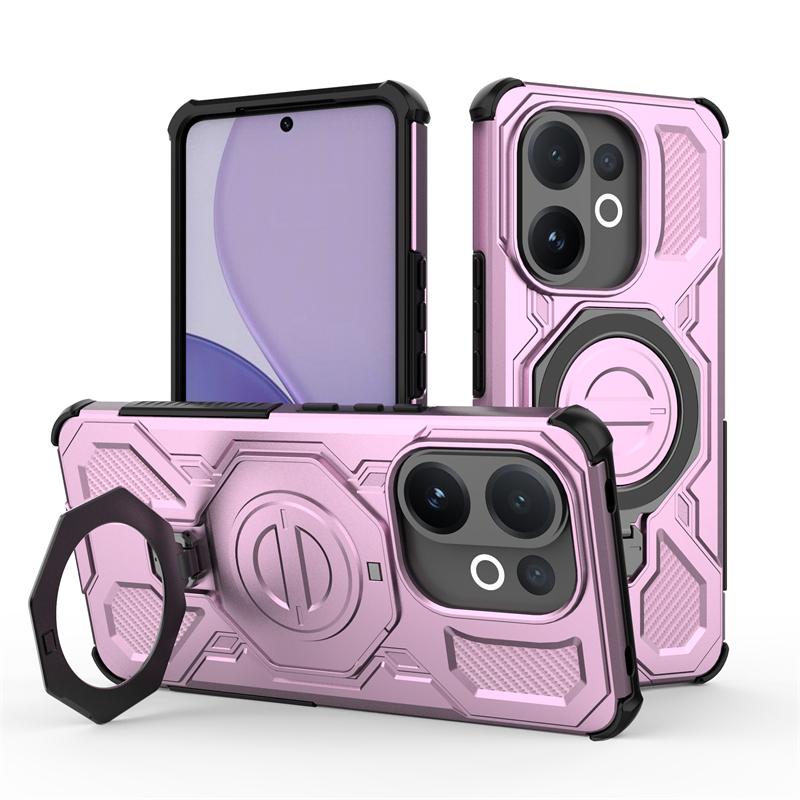 Magnetic Wireless Charge Cover For Vivo T4 Pro Phone Holder Armor Back Case For Vivo T4 Pro Cover For Vivo T4 Pro Case 6.77 inch