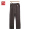 Hodo Mid-Aged Mom's Fleece-Lined Straight-Leg Pants
