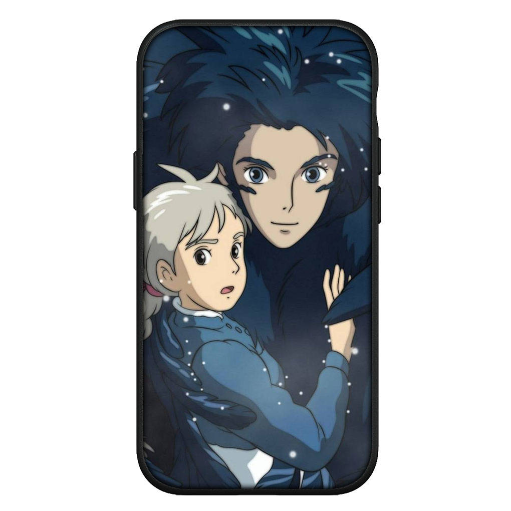For iPhone 16 15 Xiaomi Redmi Note 14 13 12 11 Pro Max X 8 16e Samsung Galaxy S25 S24 S23 Moto OPPO Huawei Anime Howls Howl's Moving Castle Phone Case