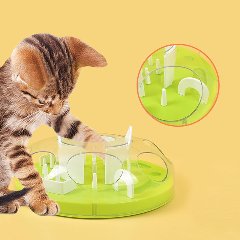 Zabawka interaktywna Cat Puzzle Zabawna zdejmowana miska na powolne jedzenie dla kotów Antypoślizgowa, trwała zabawka szkoleniowa dla szczeniaka i kociaka Artykuły dla zwierząt