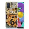 America Route 66 Phone Case For Samsung Galaxy A52 A32 A22 A12 A02S A50S A30S A51 A31 AA71 Note 20 Ultra 10 S10 Plus Galaxy A52