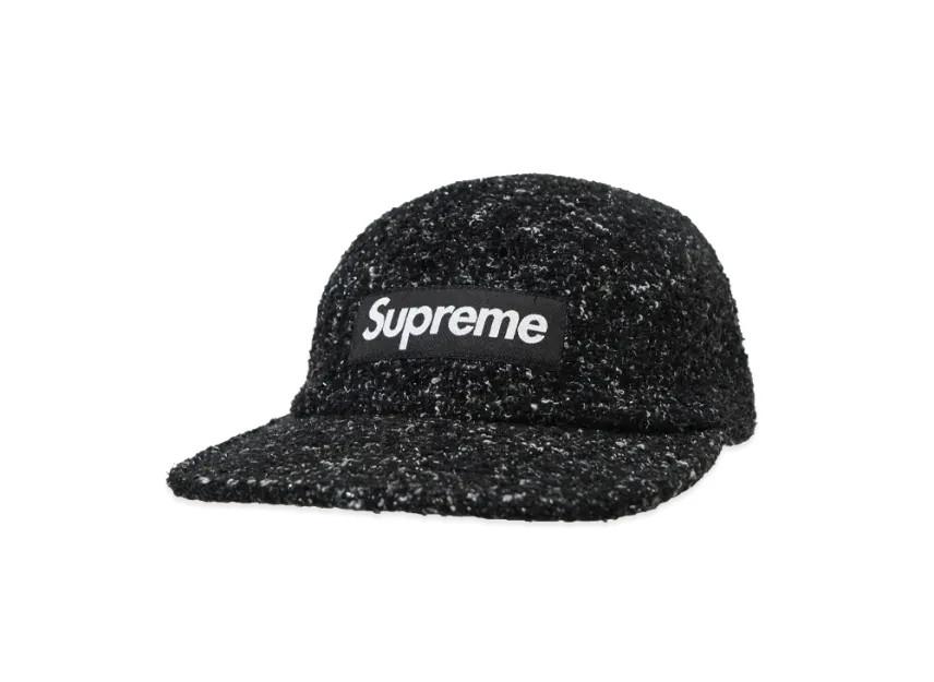 785756 Supreme Boucle Camp Cap Black One-Size