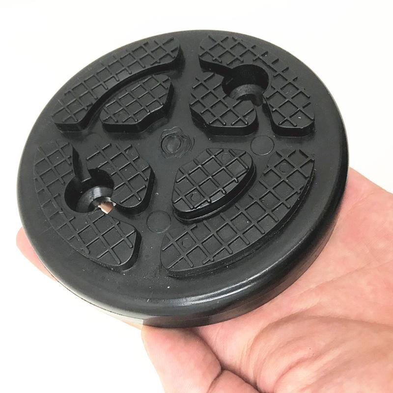 4 Pcs Black Round 115Mm*20Mm Round Rubber Arm Pads For Car Suv Lift Accessories