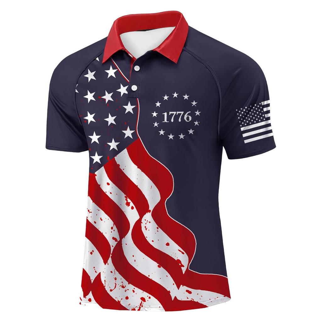 Men's Casual Button-Down Collar Short-Sleeve Shirt