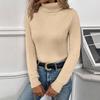 Women's Casual Knitted Sweater Solid Color Casual Loose Sweater