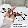 Ultralight Pochromic Myopia Glasses for Women Round Frame Men's Color Changing Eyewear Fashion Near Sight Glasses Anti-UV