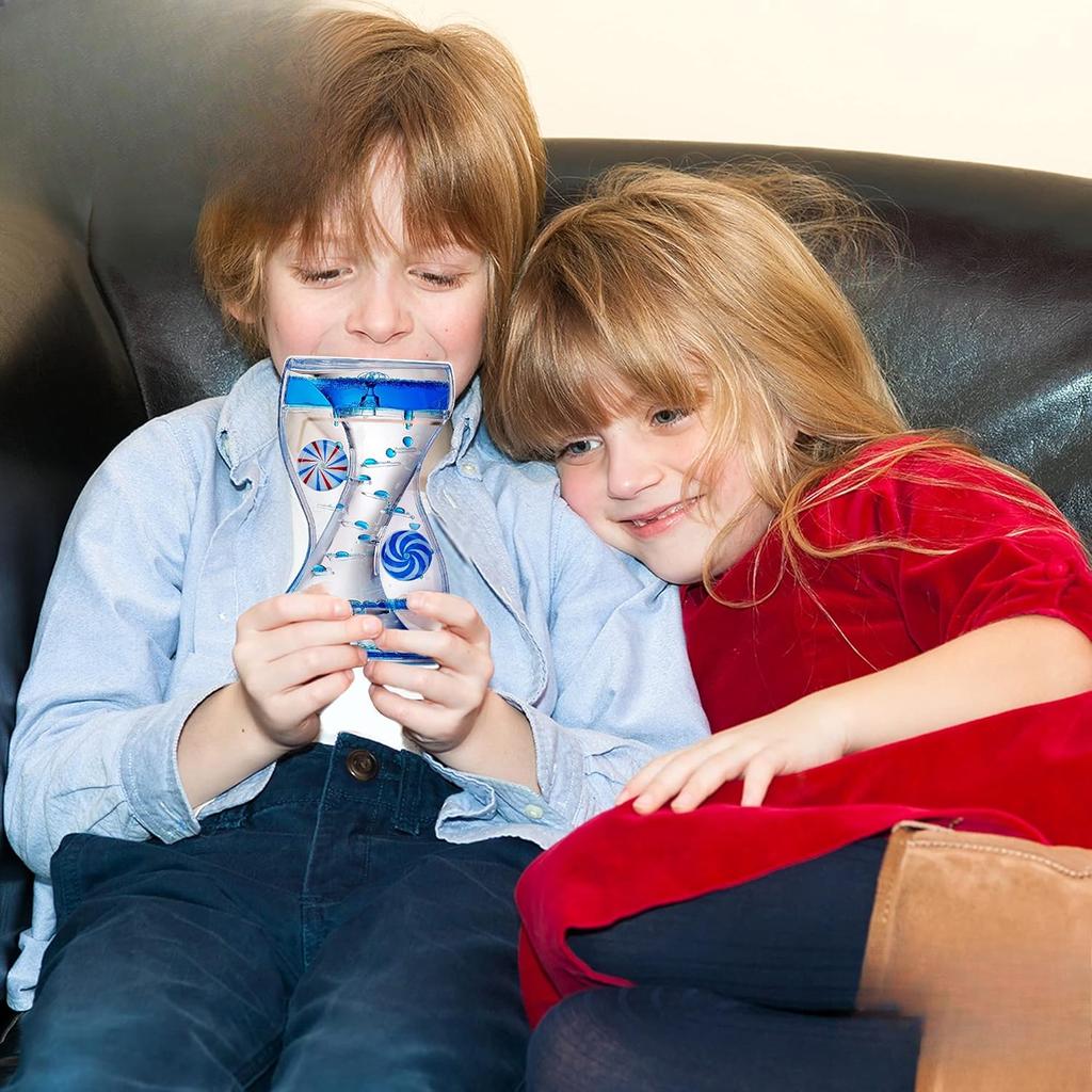 Toys Liquid Motion Bubbler Duple Wheel, Satisfying Toys for Stress, Anxiety Relief, Autism, Fidget Toy Can Be Used As An Office Desk Toy Timer