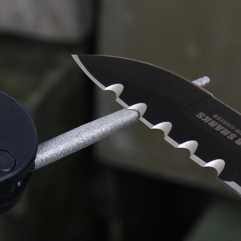 1pc Ambidextrous Lightweight Portable Metal Tungsten Ceramic Carbide Knife For Outdoor