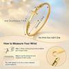 Hot Selling Thread Bracelet Faith Christian Gold Plated Cross Bracelet Inspirational Stainless Steel Women Jewelry for Gift
