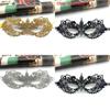 Halloween Lace Mask With Rhinestones For Costume Party And Kids Adults