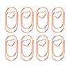 100pcs Paper Clips Portable Hrt Shape Rustproof Electroplated Metal Paperclips   Supplies